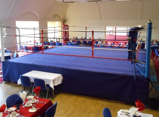 Boxing in the Upstairs Ballroom at Imber Court